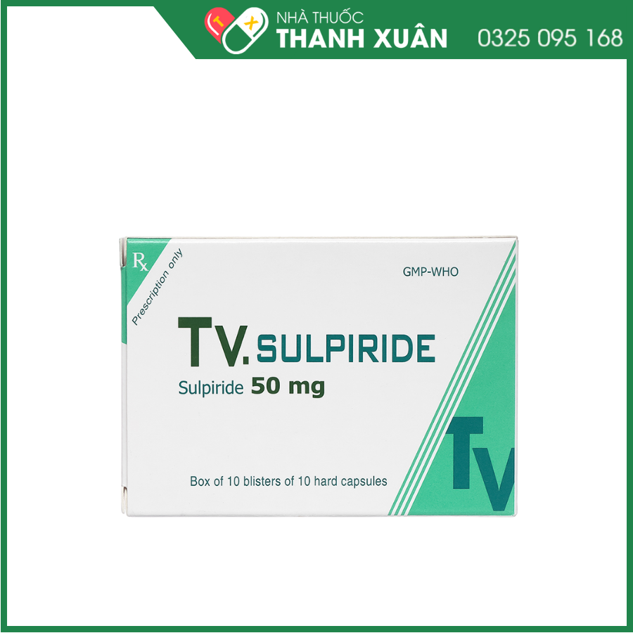 TV. Sulpiride 50mg trị chứng rối loạn tâm thần phân liệt